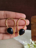 Gold-Plated Monalisa Gemstone Chic Studs | AMOLA