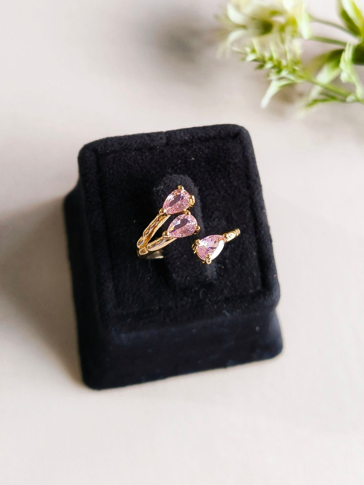 Timeless American Diamond Adjustable Ring | AMOLA