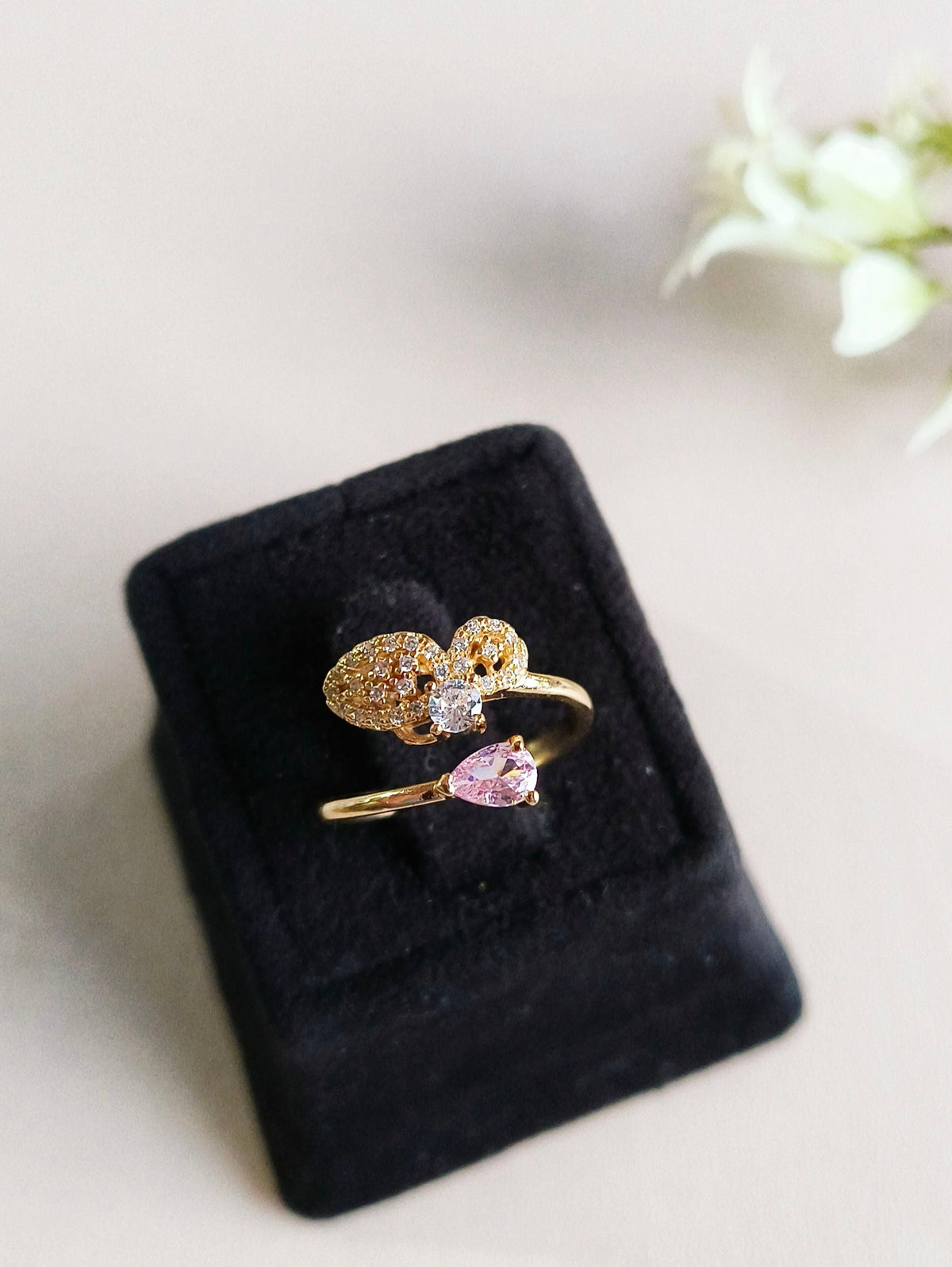 Luxury Finish AD Adjustable Ring | AMOLA