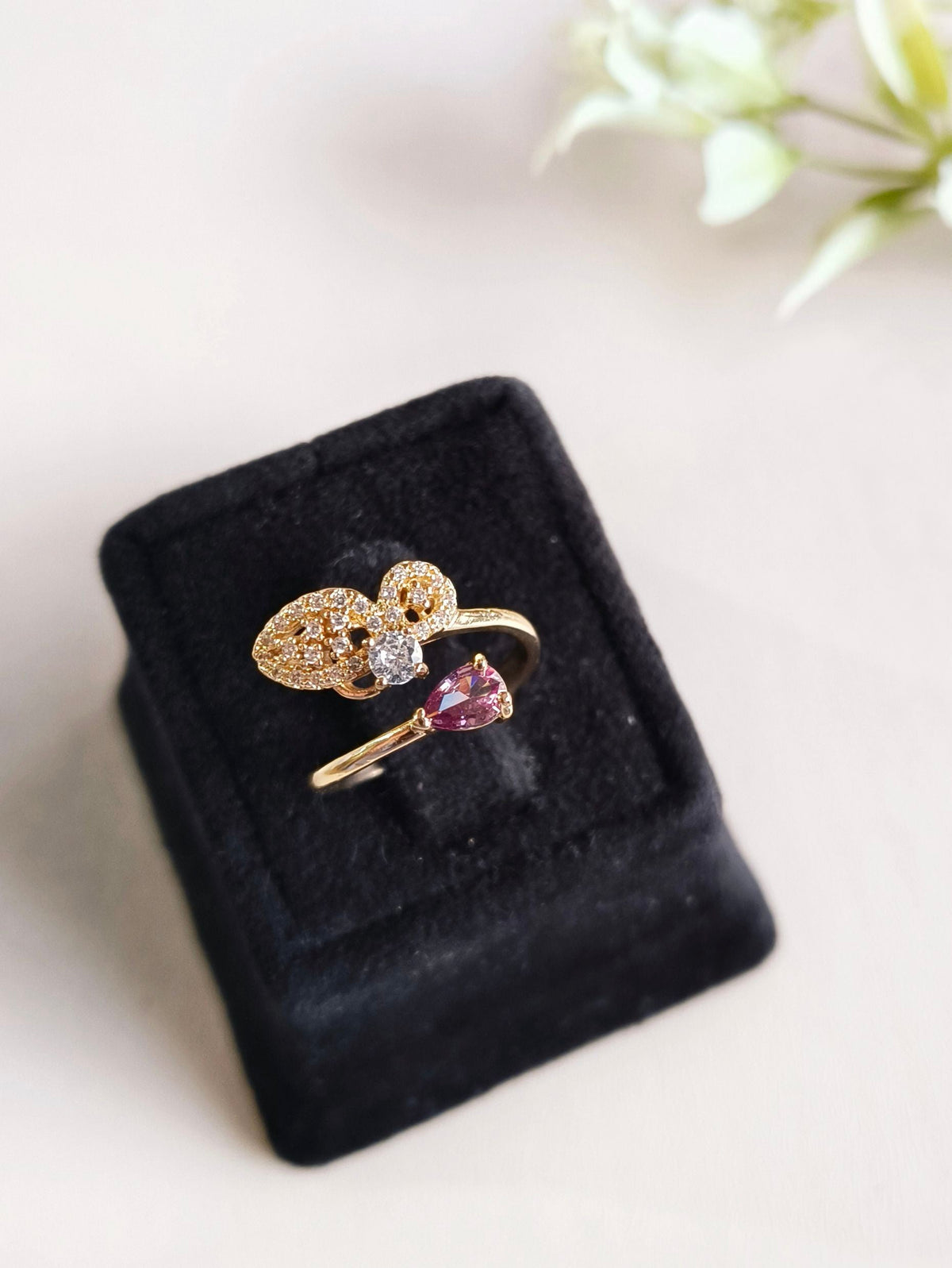 Luxury Finish AD Adjustable Ring | AMOLA