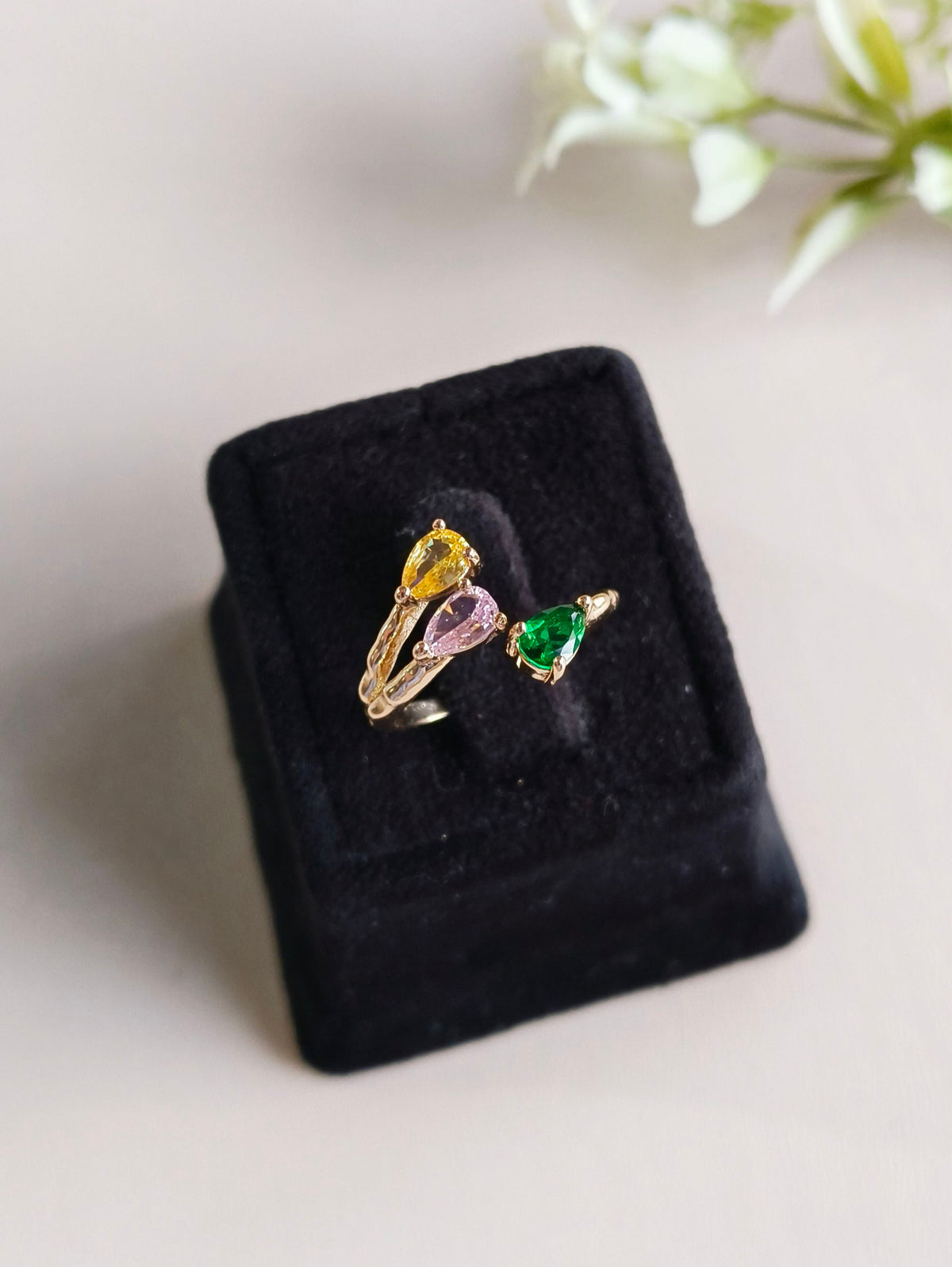 Luxury Finish AD Adjustable Ring | AMOLA