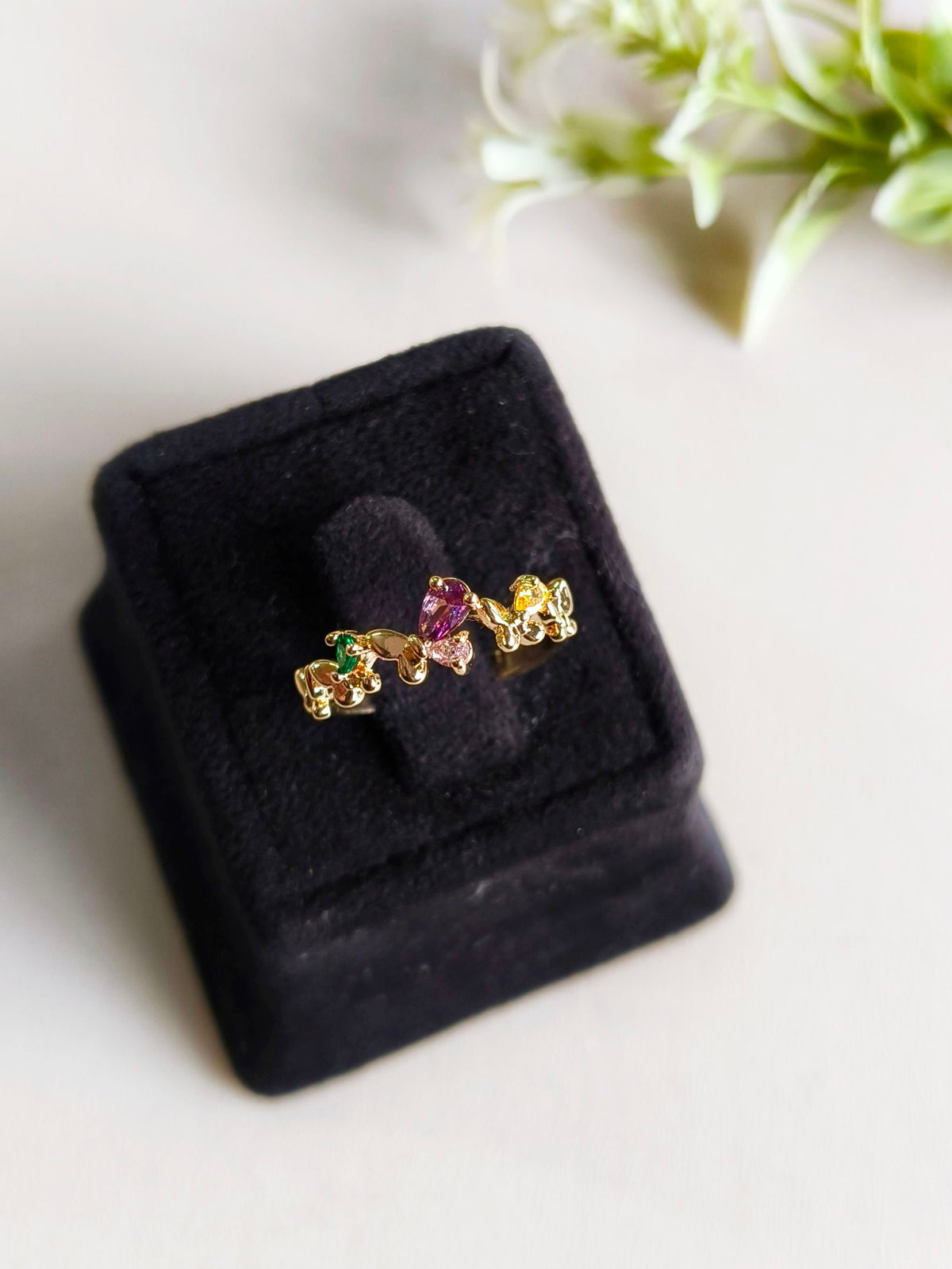 Luxury Finish AD Adjustable Ring | AMOLA