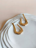 Elegant Gold Plated Long Hoops | AMOLA