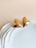 Anti Tarnish Gold Plated Heart Earrings | AMOLA