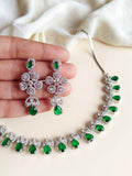 Designer American Diamond Necklace | AMOLA