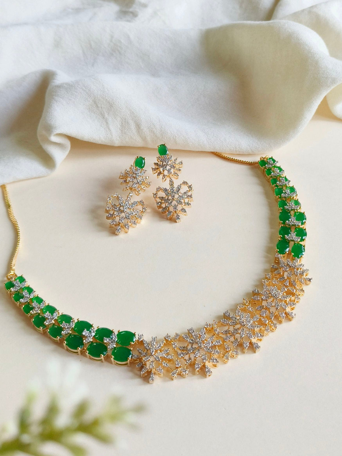 Statement American Diamond Necklace | AMOLA