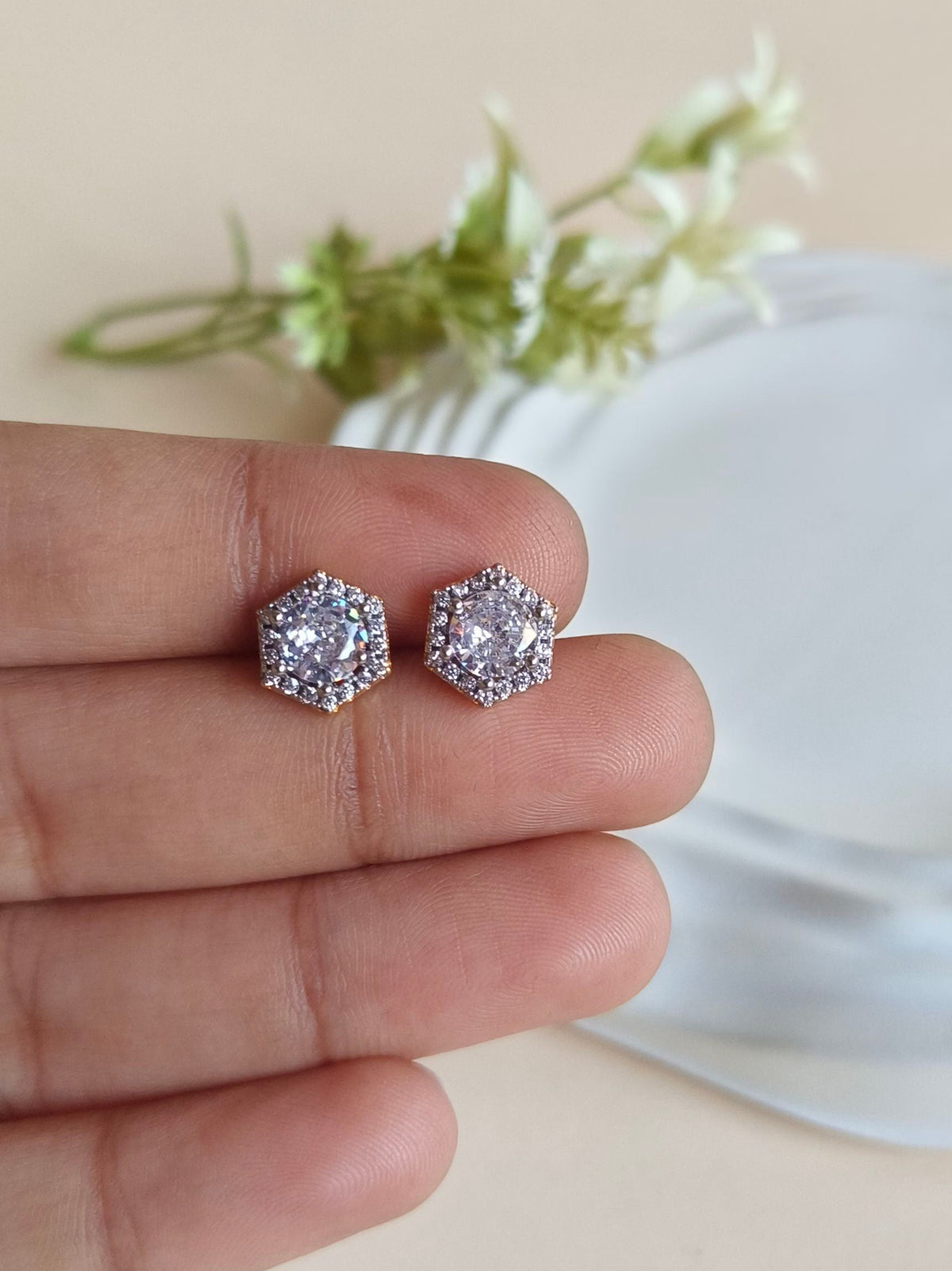 Elegant Daily Wear Stud Earrings | AMOLA
