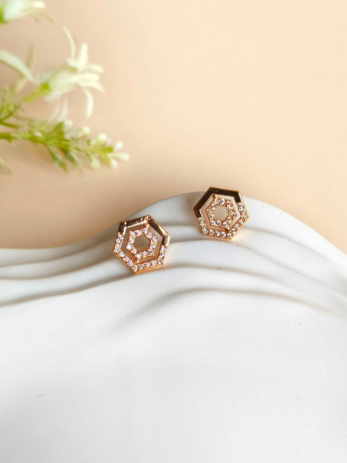 Elegant Daily Wear Stud Earrings | AMOLA