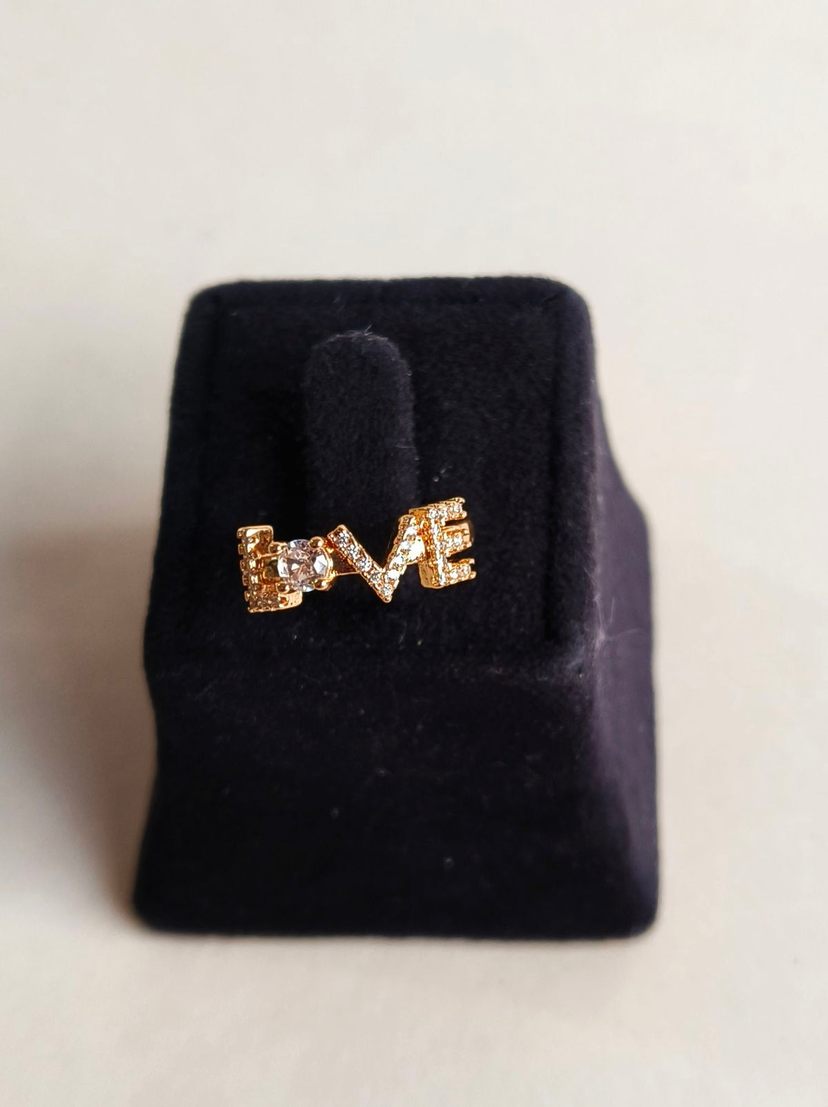 Stylish American Diamond Adjustable Ring | AMOLA