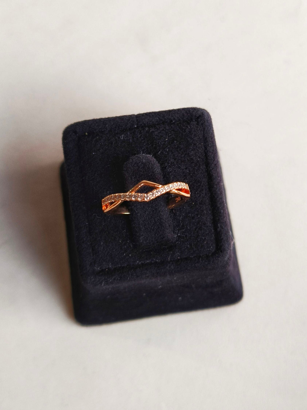 Stylish American Diamond Adjustable Ring | AMOLA