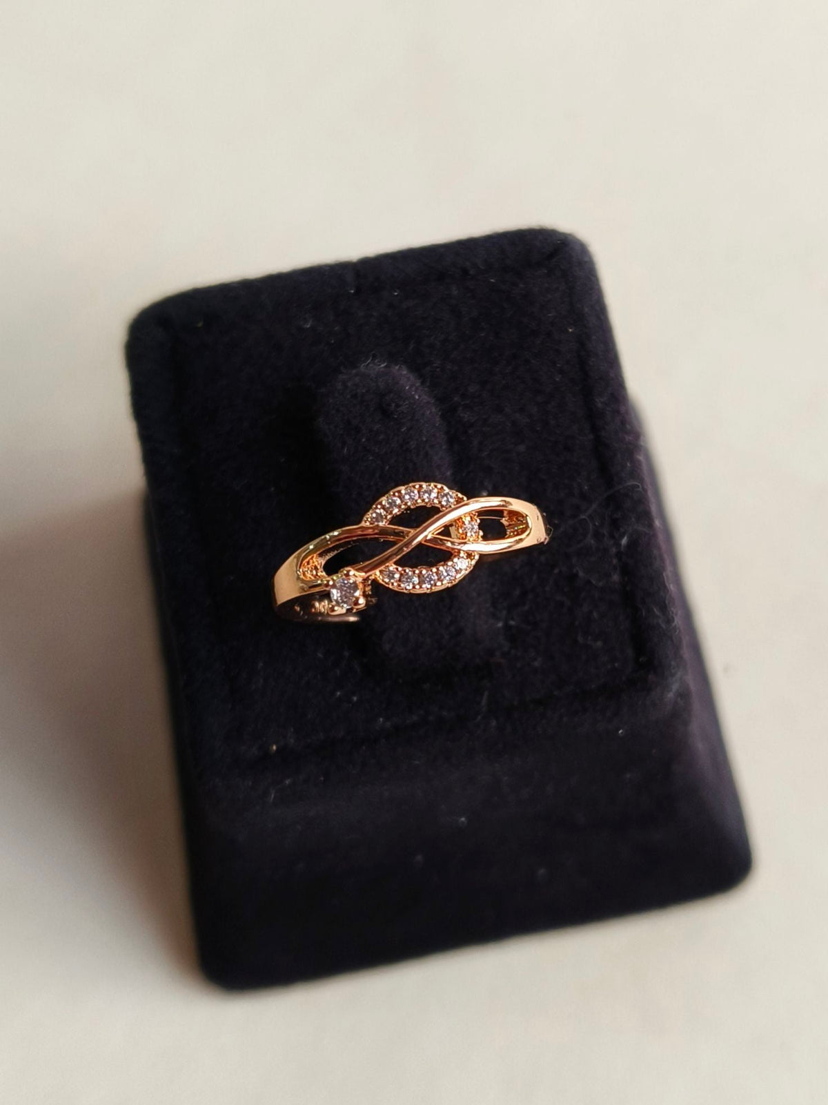 Stylish American Diamond Adjustable Ring | AMOLA