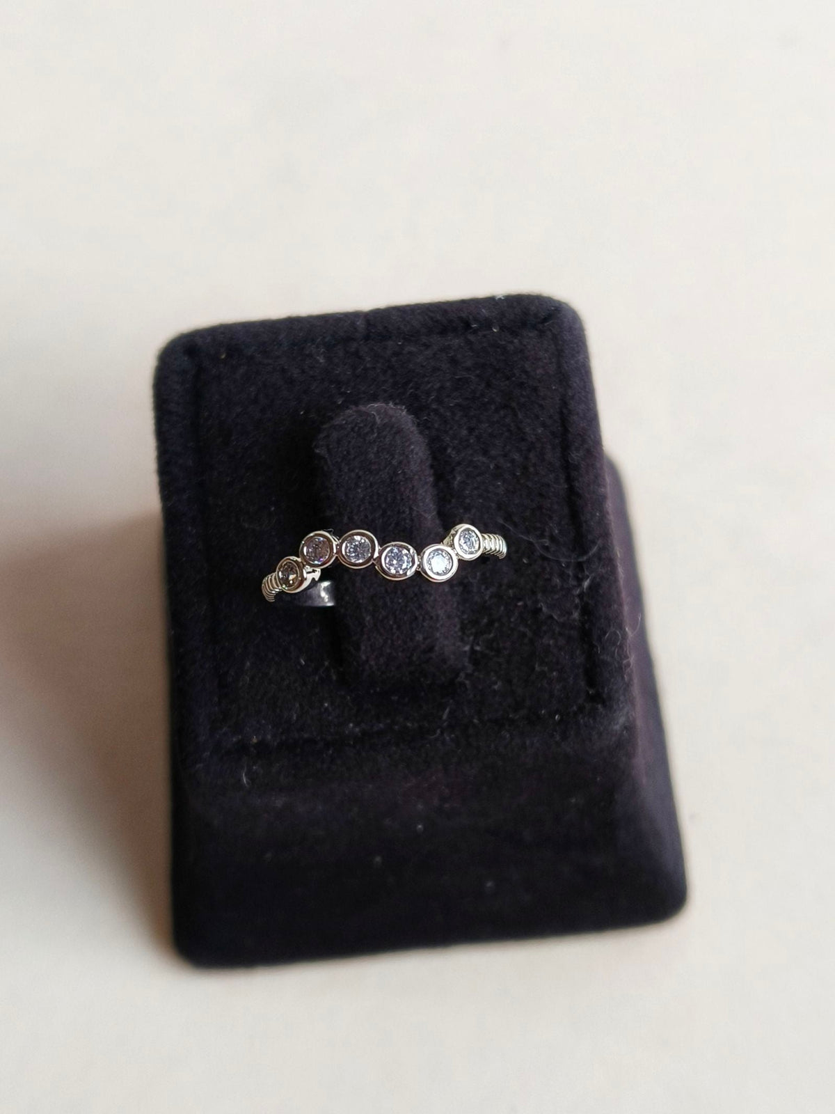 Stylish American Diamond Adjustable Ring | AMOLA