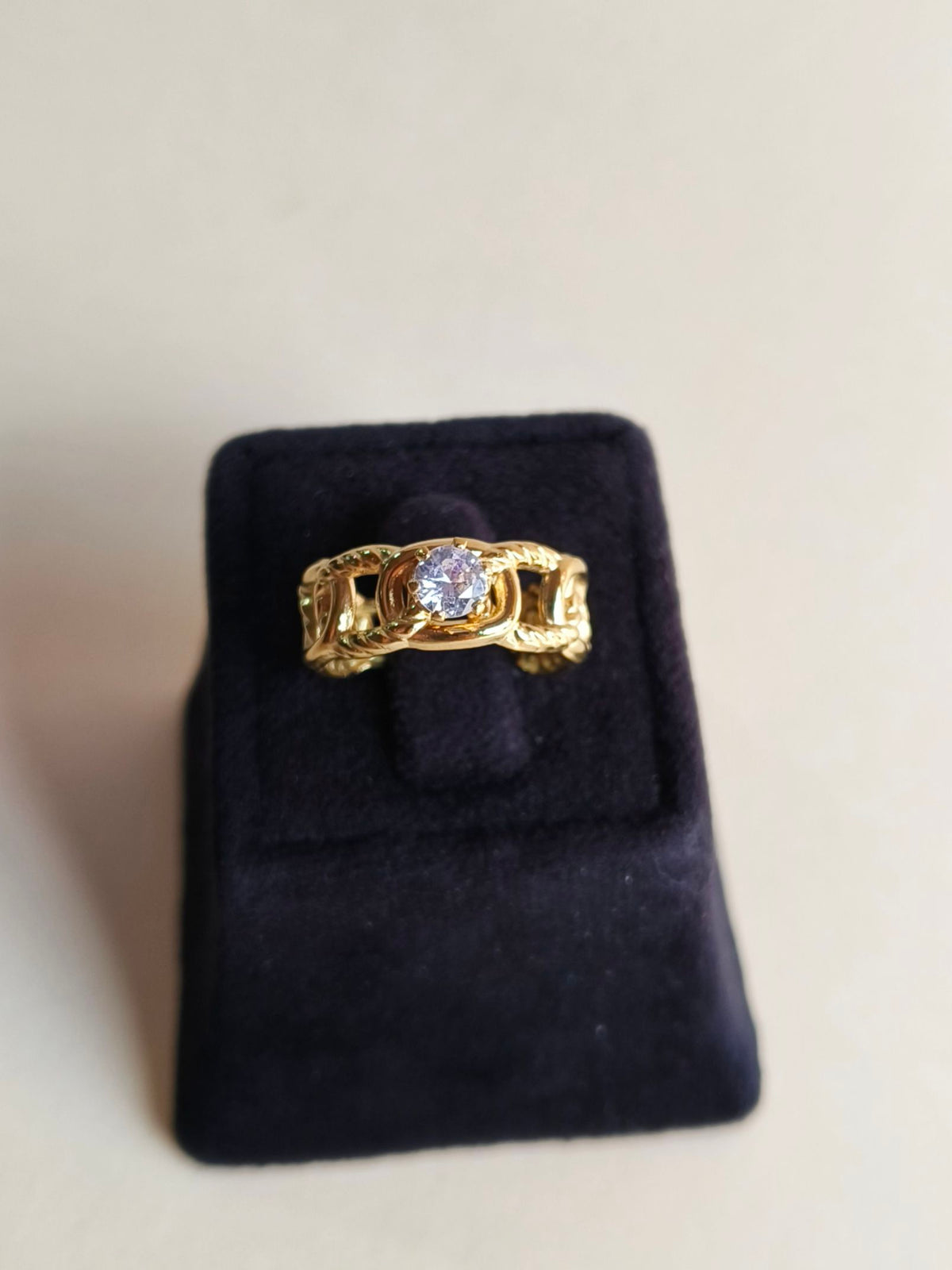 Timeless American Diamond Adjustable Ring | AMOLA