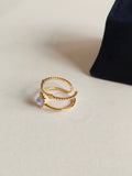 Timeless American Diamond Adjustable Ring | AMOLA