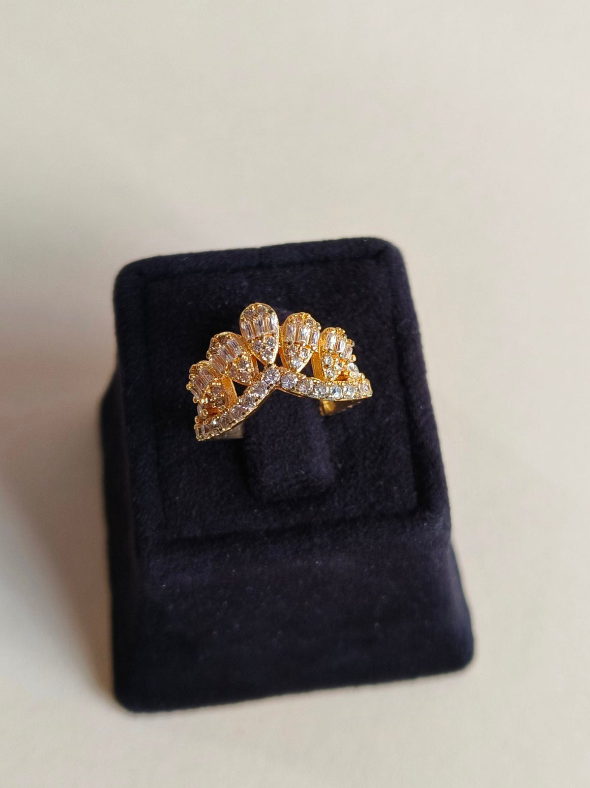 Timeless American Diamond Adjustable Ring | AMOLA
