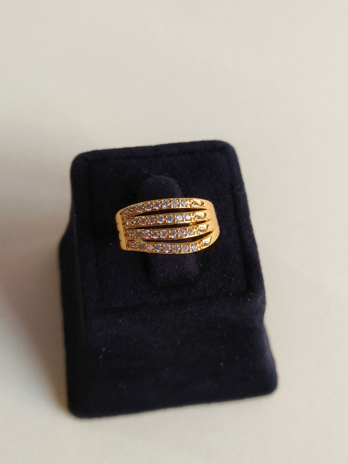 Timeless American Diamond Adjustable Ring | AMOLA
