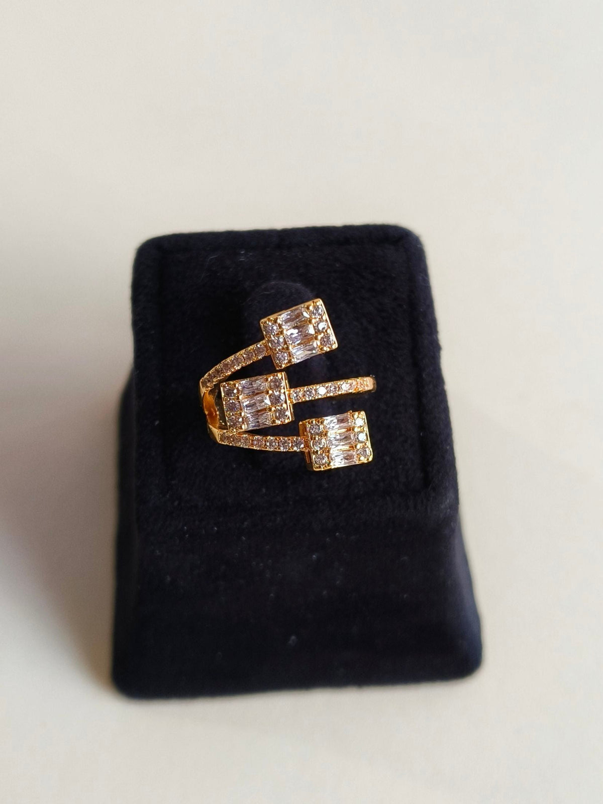 Timeless American Diamond Adjustable Ring | AMOLA