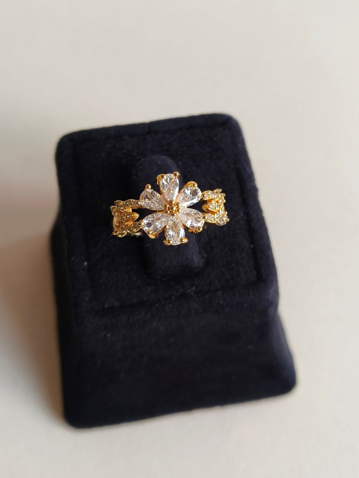 Timeless American Diamond Adjustable Ring | AMOLA