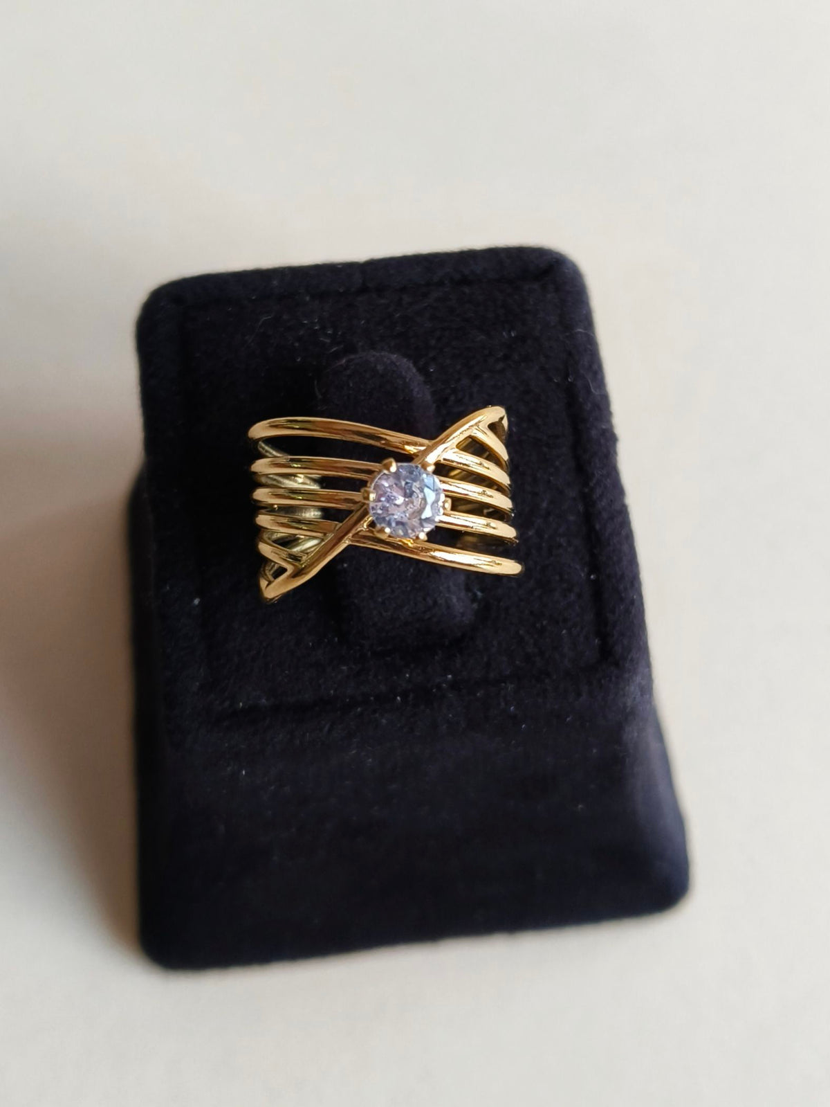 Timeless American Diamond Adjustable Ring | AMOLA