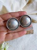 Timeless Silver Coin Stud Earrings | AMOLA