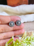 Classic Tiny Round Stud Earrings | AMOLA