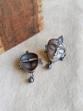 ✨ Divine Kahna Face Silver Plated Studs | AMOLA