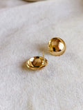 Hollow Golden Ball Stud Earrings | AMOLA