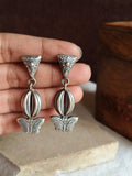 Silver Look Oxidized Butterfly Dangler Earring | AMOLA