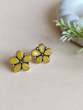 Daily Wear Oxidized Floral Studs | AMOLA