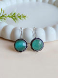 Circle Oxidised Hook Earrings | AMOLA