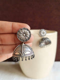 Trendy Silver Replica Jhumka Earrings | AMOLA