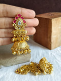 Gold Plated Traditional Jhumka Earrings | AMOLA