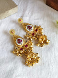 Traditional Kashmiri Gold Tone Jhumka Earrings | AMOLA