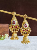Traditional Kashmiri Gold Tone Jhumka Earrings | AMOLA