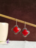 Silver looka like Oxidized Hook Earring | AMOLA