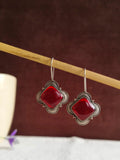 Silver looka like Oxidized Hook Earring | AMOLA