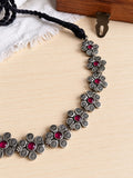Floral Oxidized Necklace Set | AMOLA