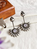 oxidized Silver plated Stud