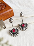 oxidized Silver plated Stud