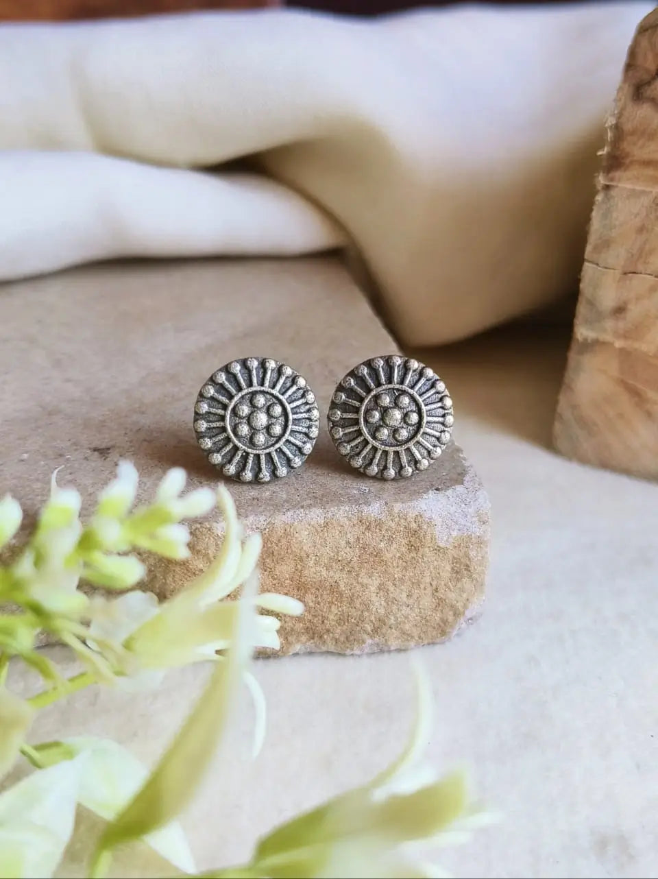 Premium Quality Oxidized Stud Earrings for Daily Wear - AMOLA