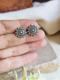 Silver Tone Stud Earrings for Elegant, Everyday Sophistication | AMOLA