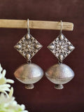 Casual Silver Look-Alike Hook Earrings | AMOLA