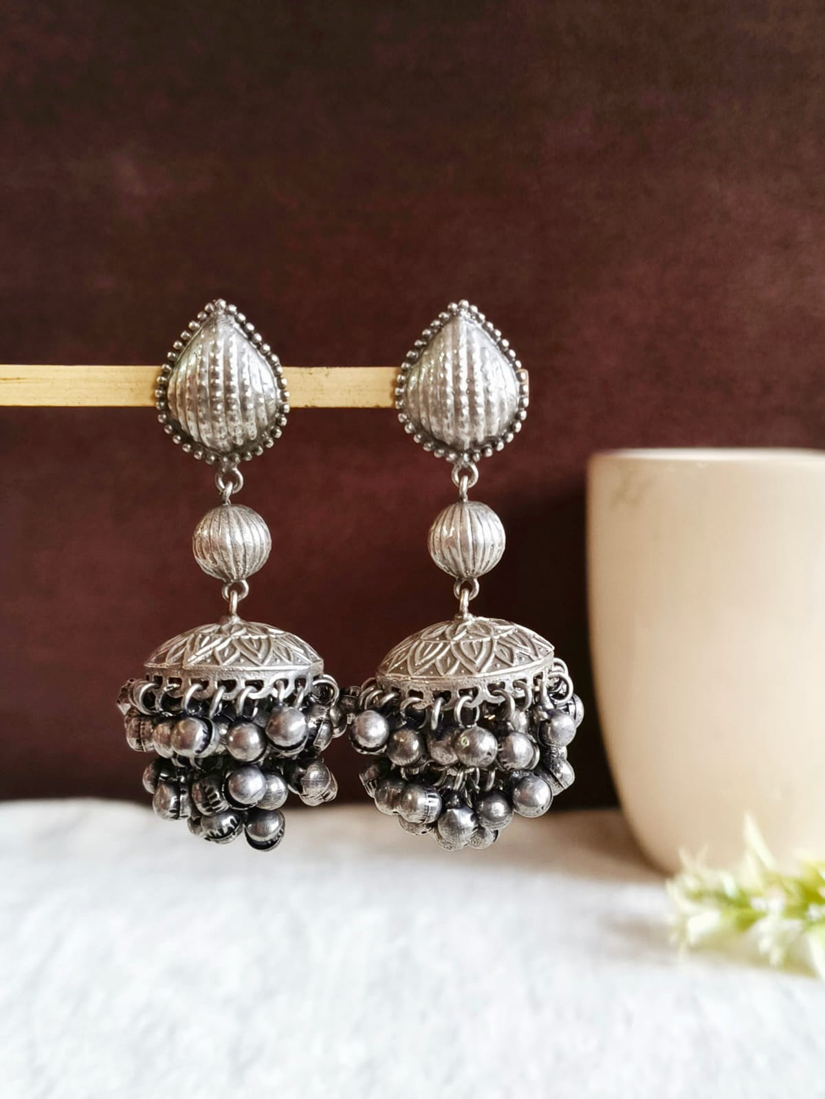 Handmade Ghunghroo Jhumka Earrings | AMOLA