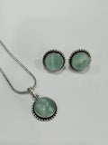 Round Monalisa Oxidized chain Pendant Set | AMOLA