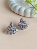 Oxidized Stone Studs - Silver Plated | AMOLA