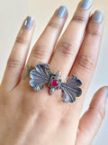 Tribal Style Oxidized Ring - AMOLA