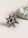 Floral Designed Oxidized Ring | AMOLA