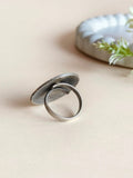 Divine Oxidised Mata Ji Finger Ring | AMOLA