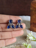 Tiny Oxidised Stud Earrings | AMOLA