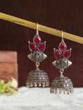 Monalisa Stone Oxidised Jhumki | AMOLA